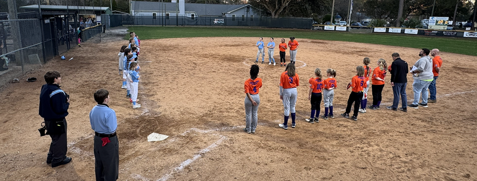 Line up for the Little League Pledge