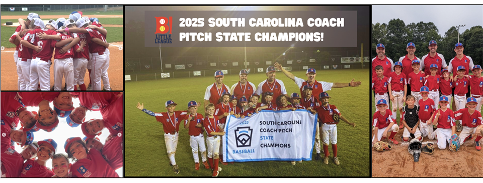 2025 South Carolina Coach Pitch State Champs!